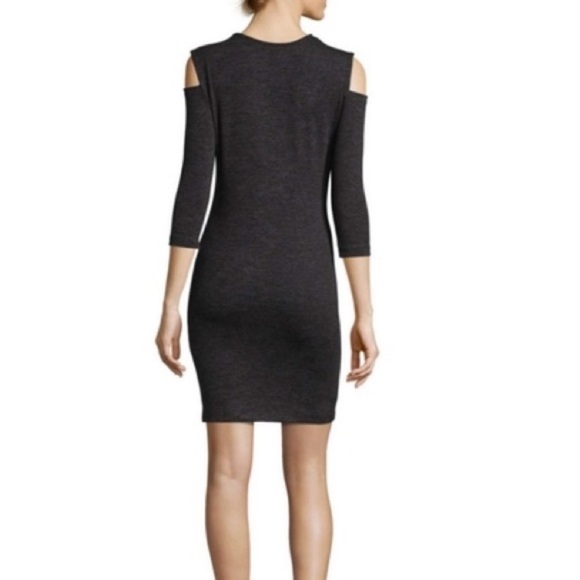 French Connection cold shoulder sweater dress. Black. Great condition. Form fit. - Picture 2 of 2